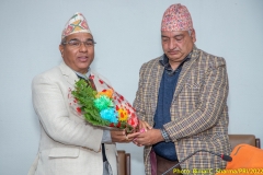 An InteractiveMeeting with Shanker Das Bairagi, Chief Secretary Government of Nepal at PRI on 14 Dec. 2022